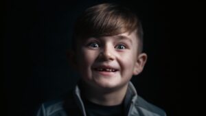 kid with missing teeth